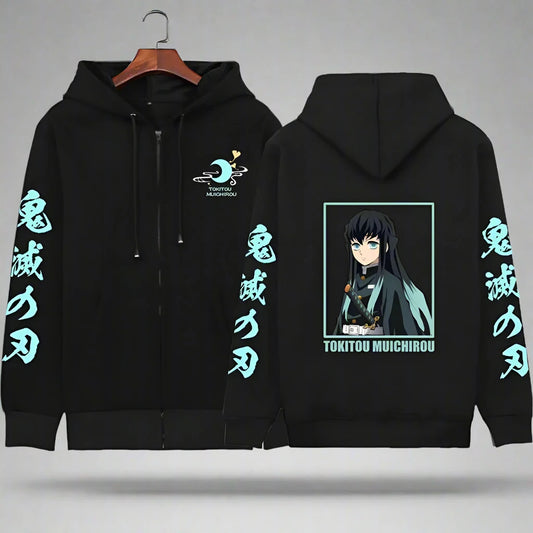 Demon Slayer Zipper Sweatshirt Hoodie