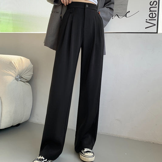 Women Casual Loose High Waist Leg Pants