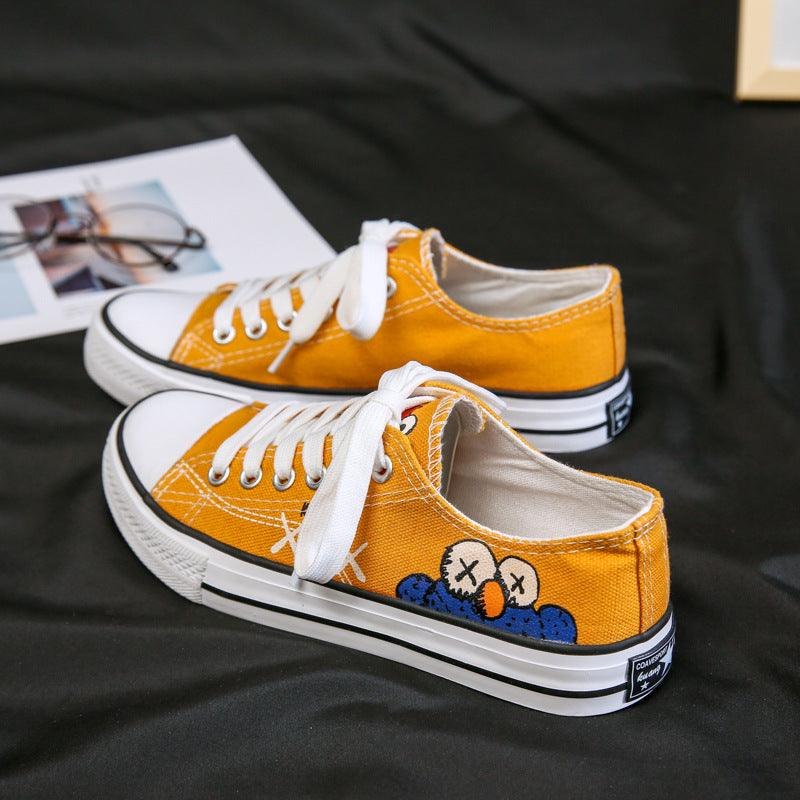 Hand-painted Sesame Street Canvas Shoes for Women’s - Elysian