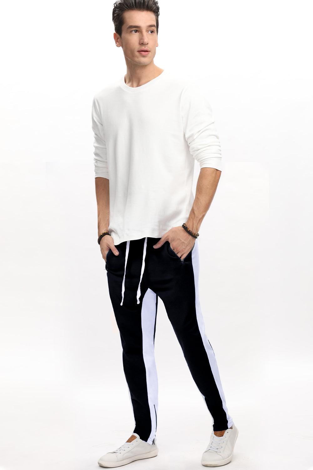 Black Casual Mens Joggers - Elysian