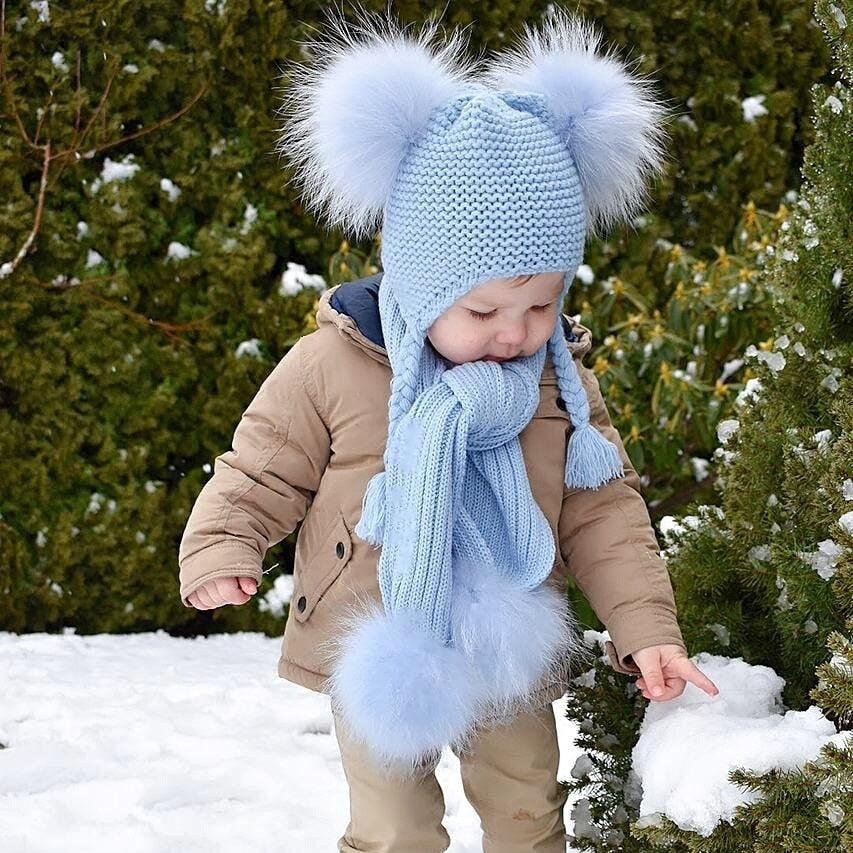 Winter Hat and Scarf for Children - Elysian