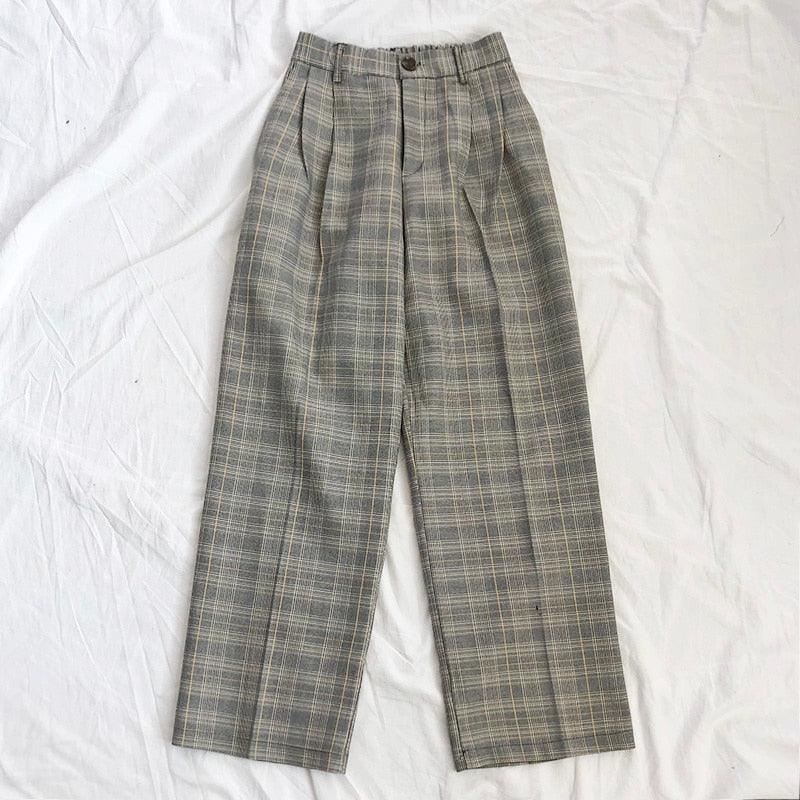 Mooirue Spring Women’s Plaid High Waist Pants - Elysian