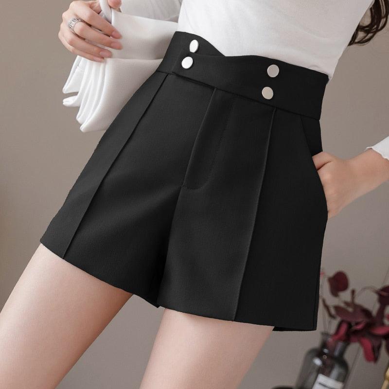 Suit Shorts Women’s New Waist Solid Work Shorts - Elysian