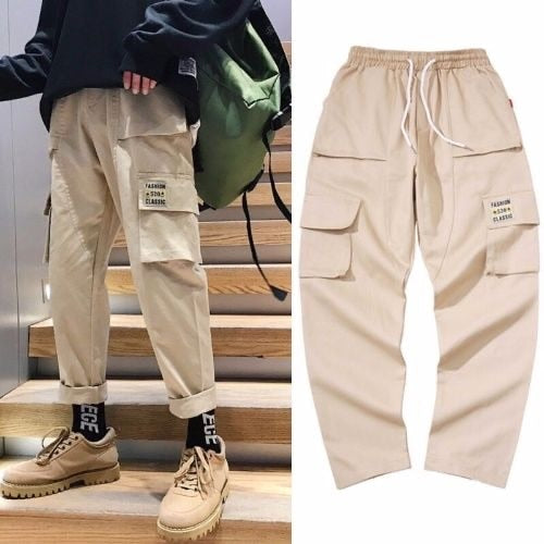 Mens Streetwear Joggers Pockets ants