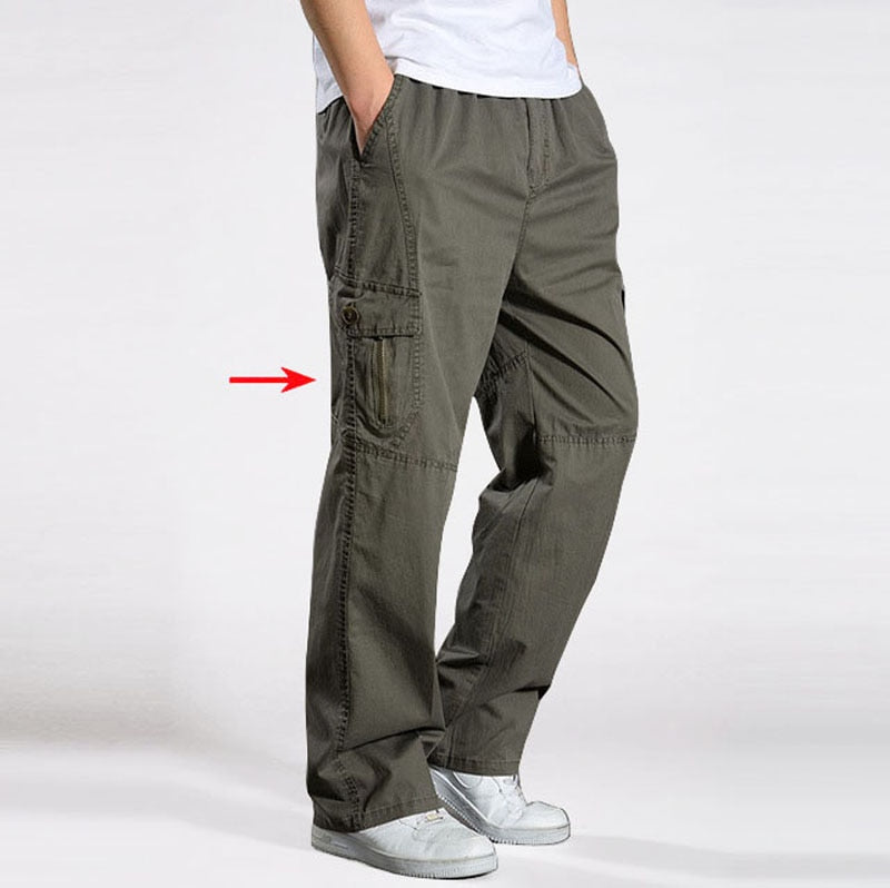 Cargo Cotton Multi-Pocket Mens Trouser