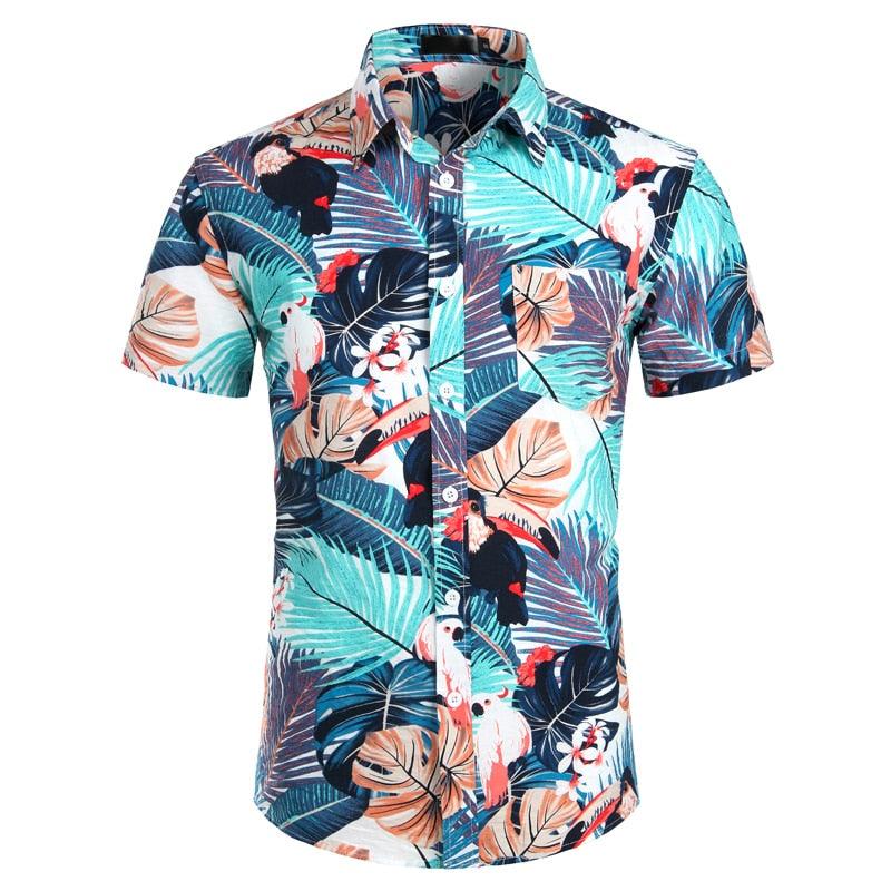 Men’s Hawaiian Short Sleeve Summer Shirt - Elysian