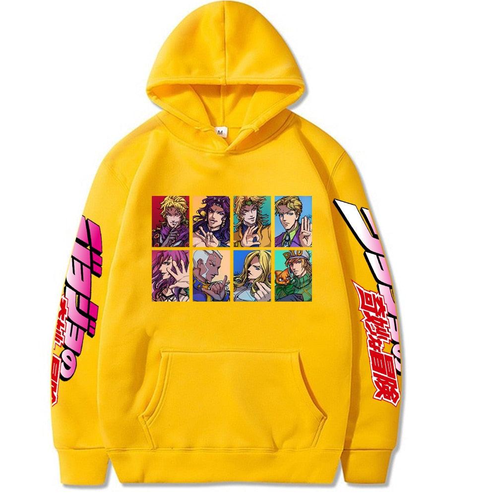 Jojo Bizarre Adventure Harajuku Hoodies Printed - Elysian