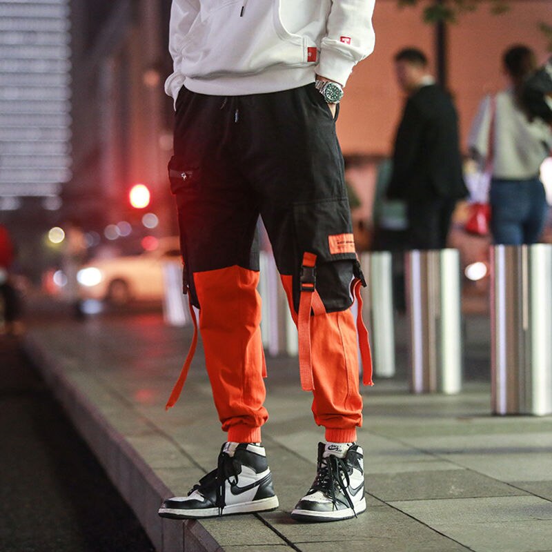 Mens Streetwear Joggers Pockets ants