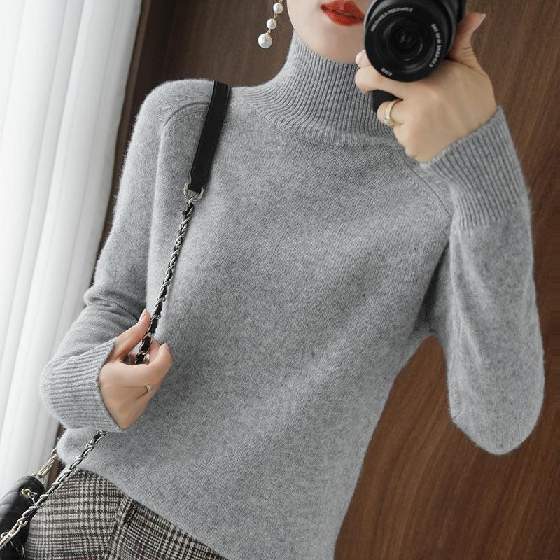 Turtleneck Pullover Bottoming Cashmere Sweater - Elysian