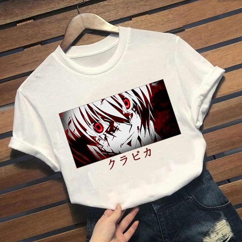 Kurapika Eyes Anime Manga Short Sleeve T Shirt Printed Tops - Elysian