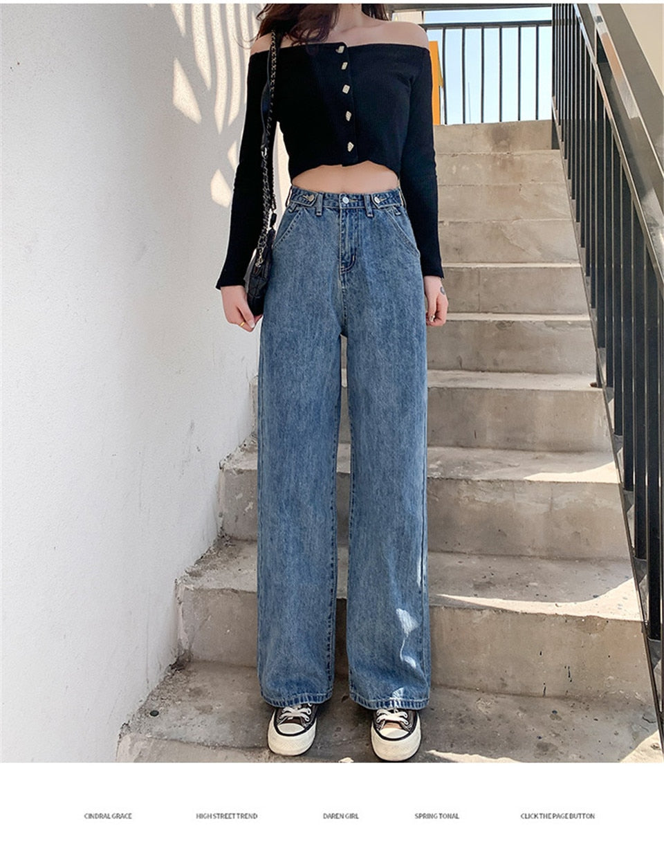 Long Wide Bottom Women’s Denim