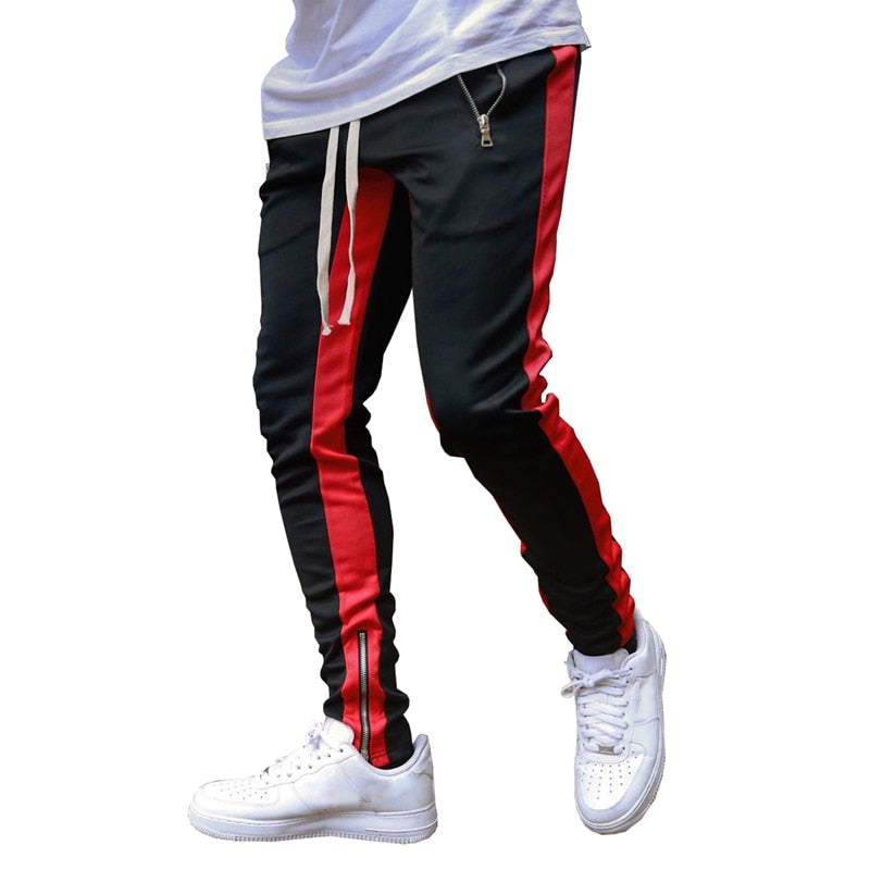 Casual Men Running Zipper Pocket Trouser