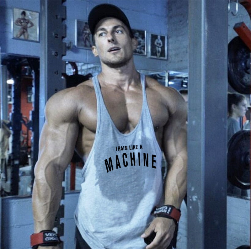 Men GYM Tank Top Vest Sleeveless Workout Shirt