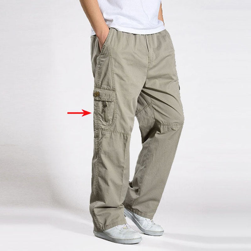 Cargo Cotton Multi-Pocket Mens Trouser