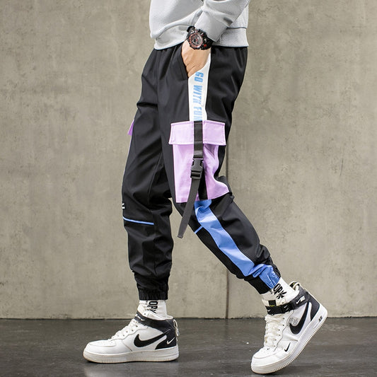 Mens Joggers Big Pocket Sweat-Pants