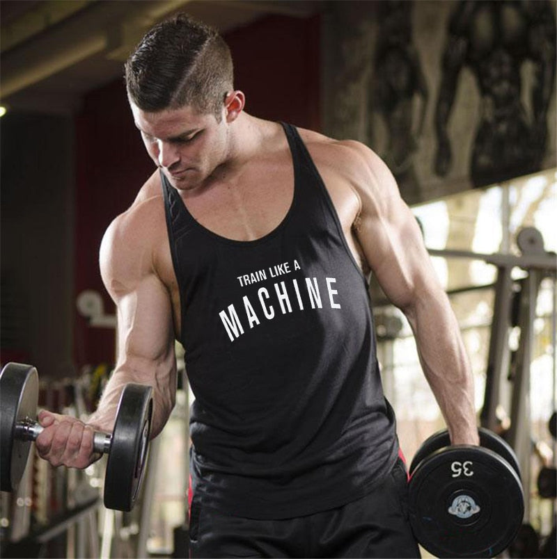 Men GYM Tank Top Vest Sleeveless Workout Shirt