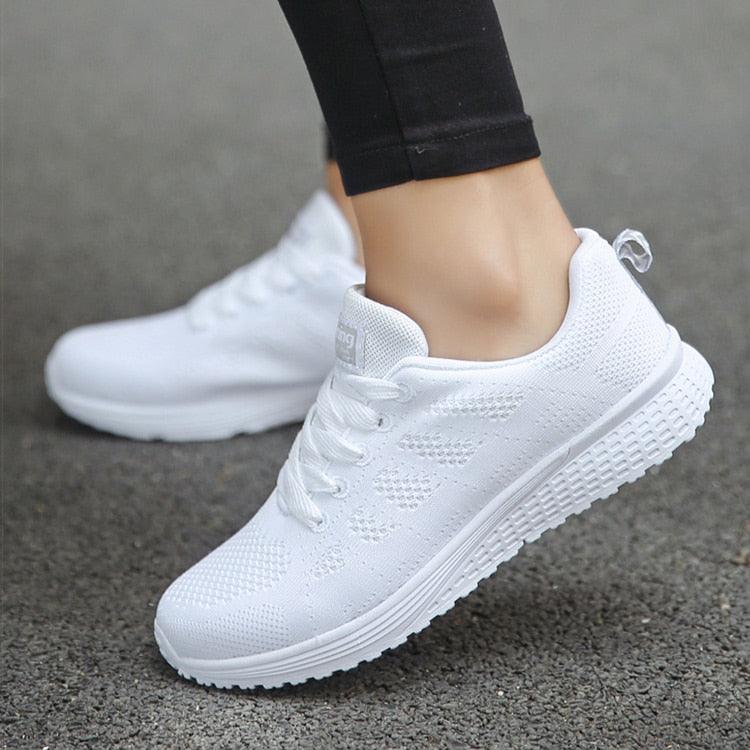 Womens Breathable Ultralight Femme Vulcanize Sneakers - Elysian