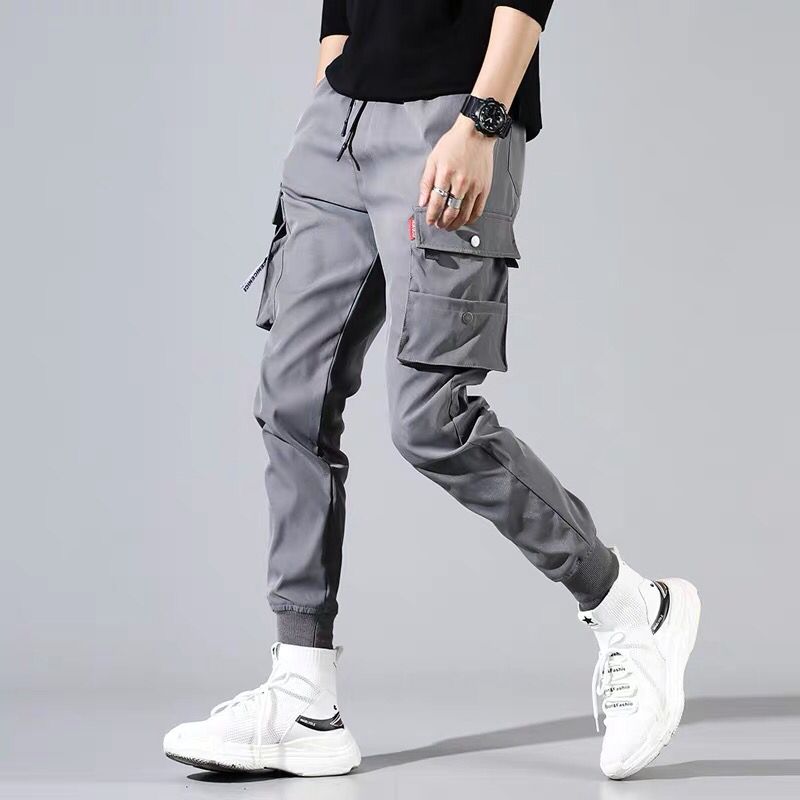 Mens Streetwear Joggers Pockets ants