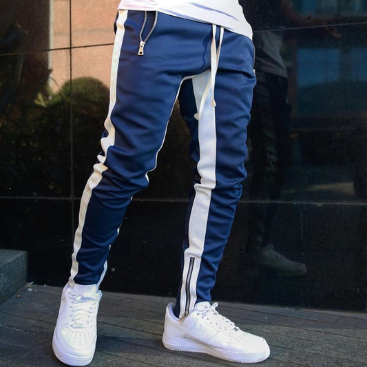 Casual Men Running Zipper Pocket Trouser