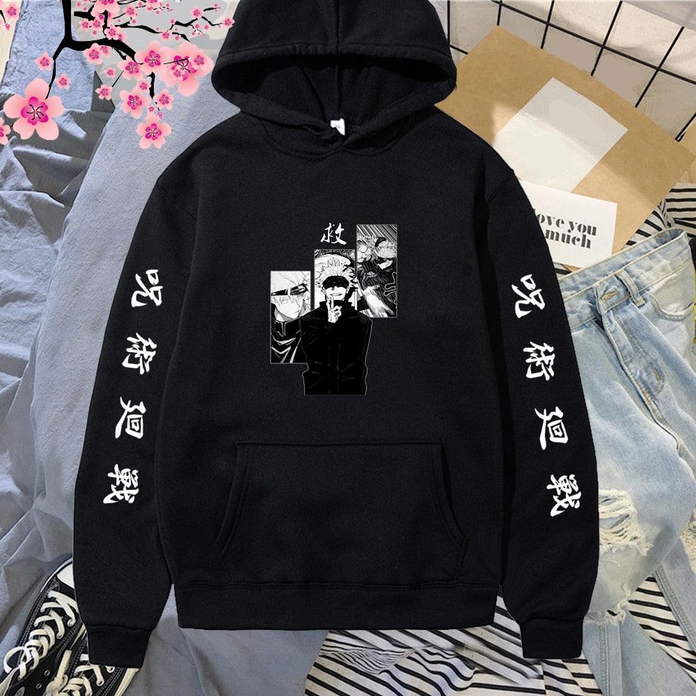 Gojo Satoru Kawaii Japanese Anime Jujutsu Kaisen Streetwear Harajuku Sweatshirt - Elysian