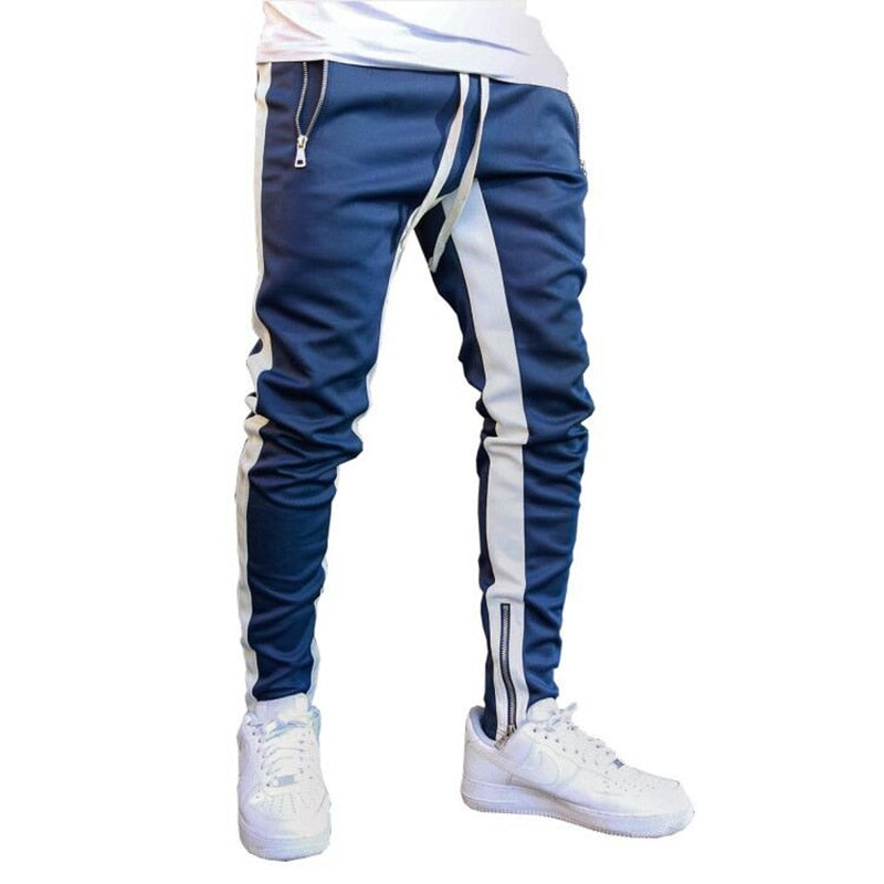 Casual Men Running Zipper Pocket Trouser