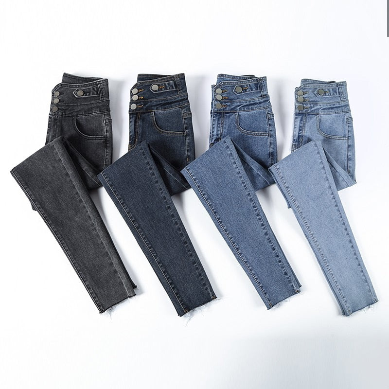 High Waist Skinny Womens Denim Jeans