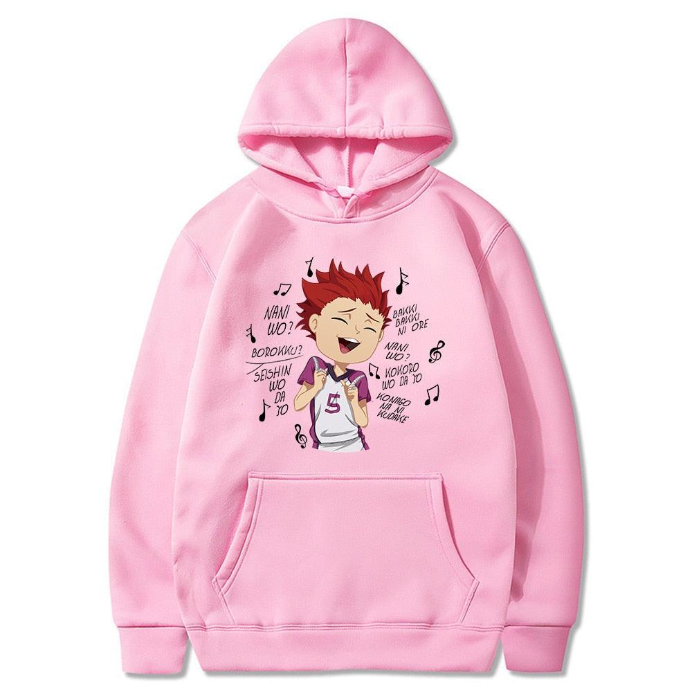 Funny Haikyuu Satori Tendou Men Anime Long Sleeved Hoodie - Elysian