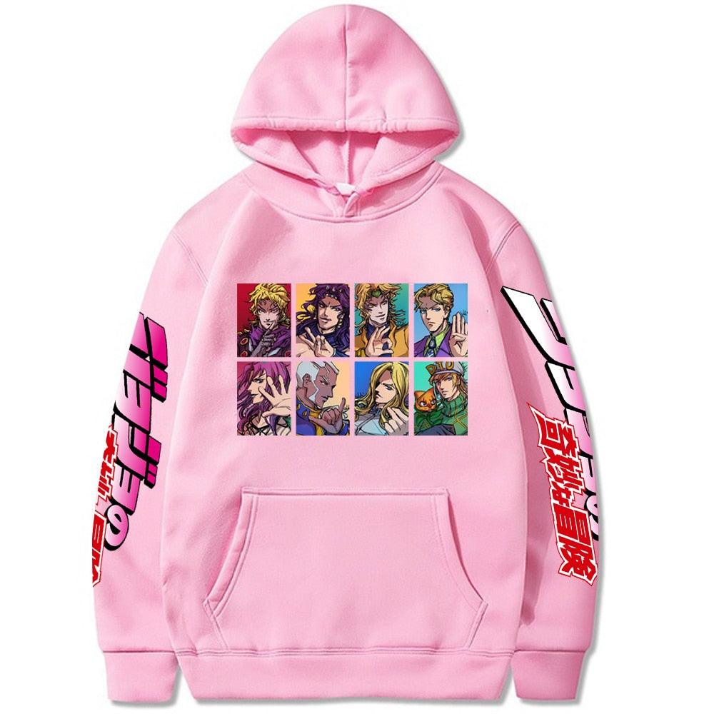 Jojo Bizarre Adventure Harajuku Hoodies Printed - Elysian