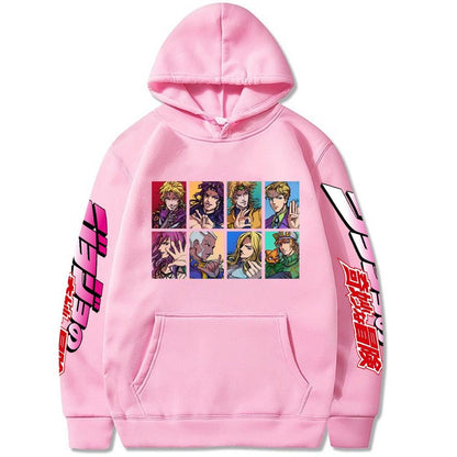 Jojo Bizarre Adventure Harajuku Hoodies Printed - Elysian