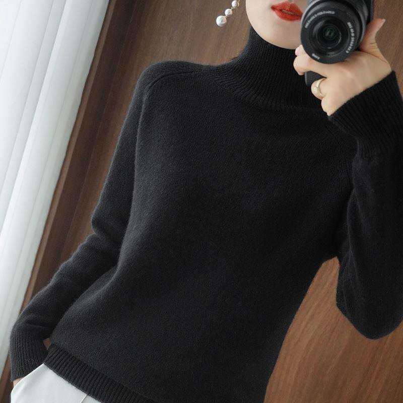 Turtleneck Pullover Bottoming Cashmere Sweater - Elysian