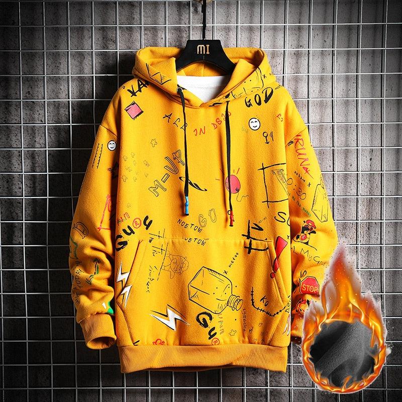 Anime Men Hip Hop Harajuku Sweatshirt Male Japanese Streetwear Oversized Hoodie - Elysian