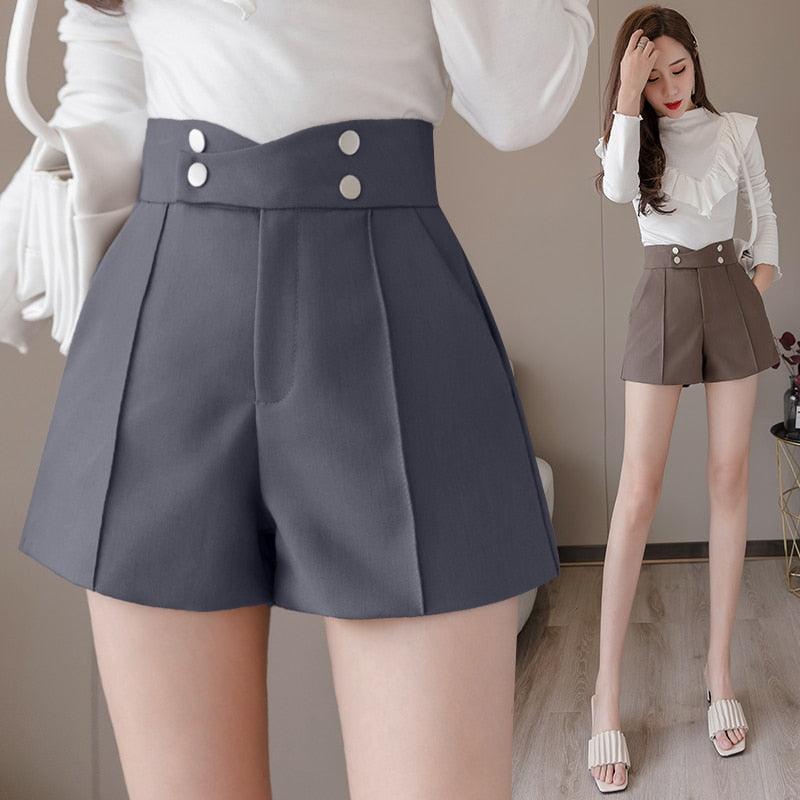 Suit Shorts Women’s New Waist Solid Work Shorts - Elysian