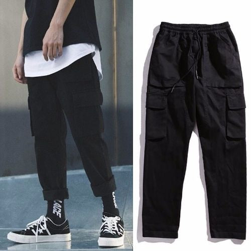 Mens Streetwear Joggers Pockets ants