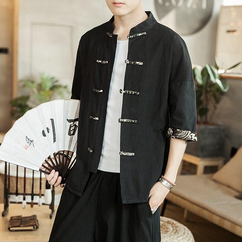 Chinese Style Short Sleeve Vintage Men’s Tees - Elysian