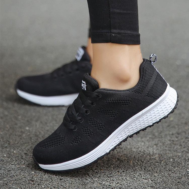 Womens Breathable Ultralight Femme Vulcanize Sneakers - Elysian