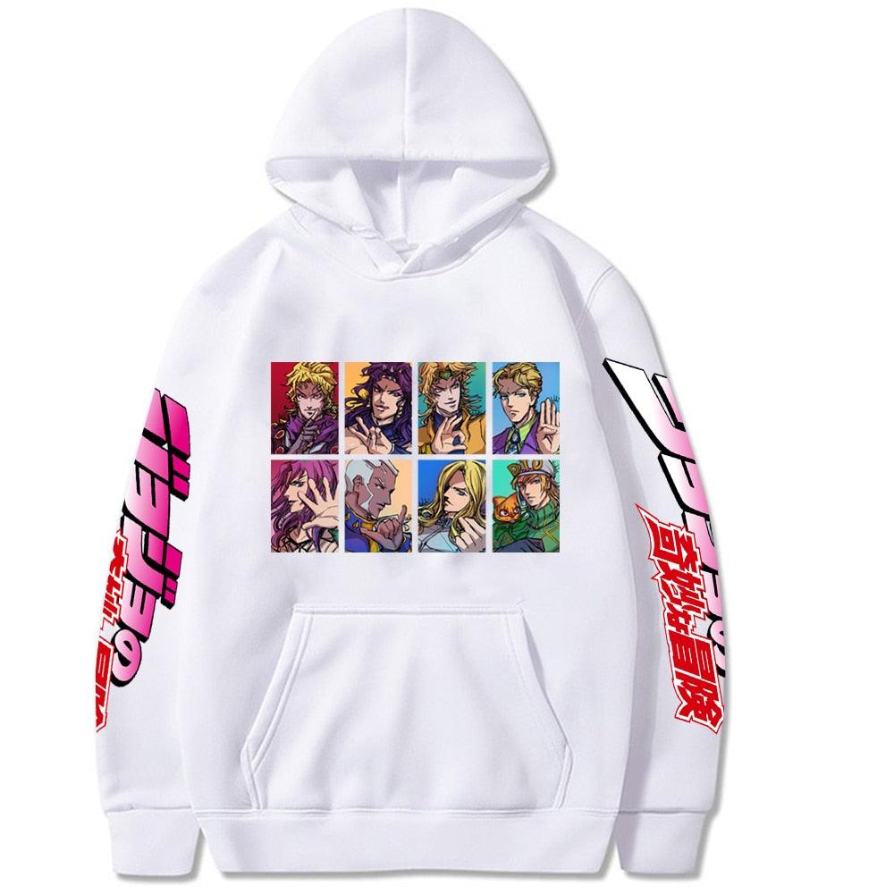 Jojo Bizarre Adventure Harajuku Hoodies Printed - Elysian