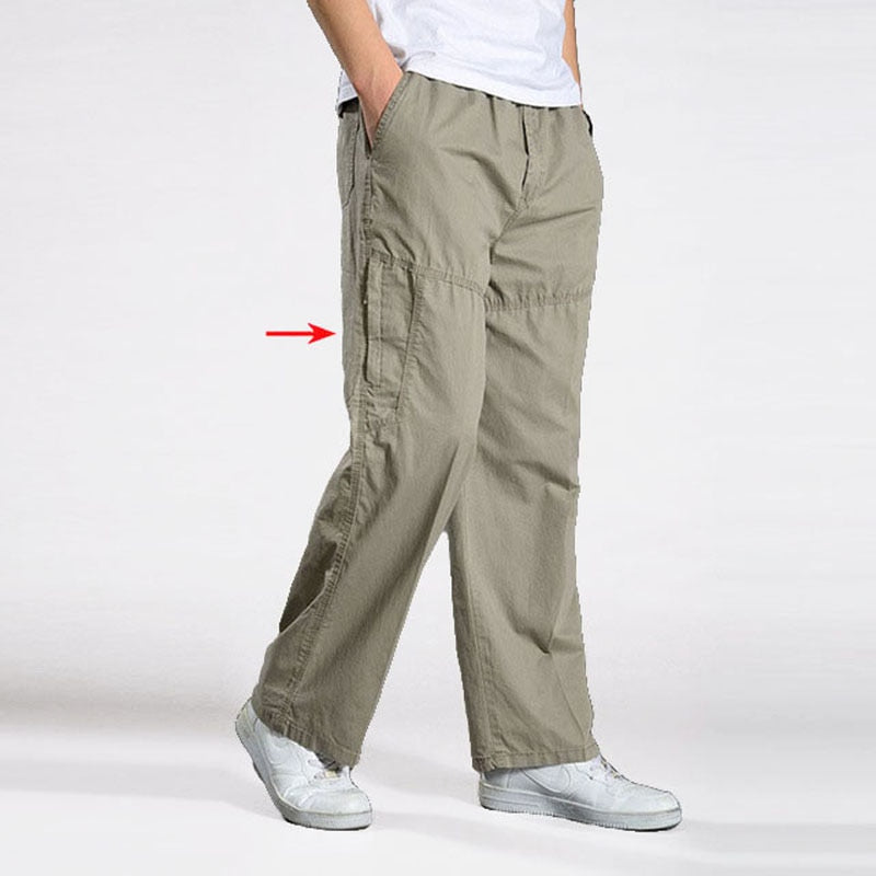 Cargo Cotton Multi-Pocket Mens Trouser