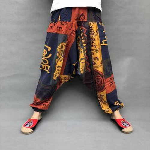 Cross Pants Loose Trouser Cotton Pants