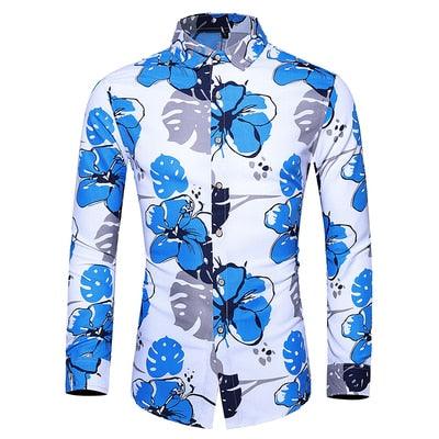 Printed Long Sleeve Men’s Shirt - Elysian