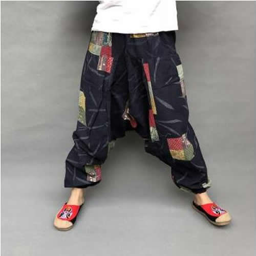 Cross Pants Loose Trouser Cotton Pants