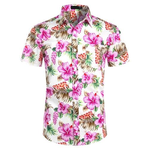 Men’s Hawaiian Short Sleeve Summer Shirt - Elysian