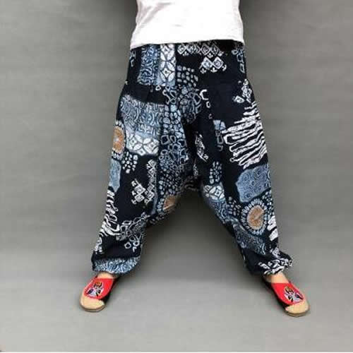 Cross Pants Loose Trouser Cotton Pants