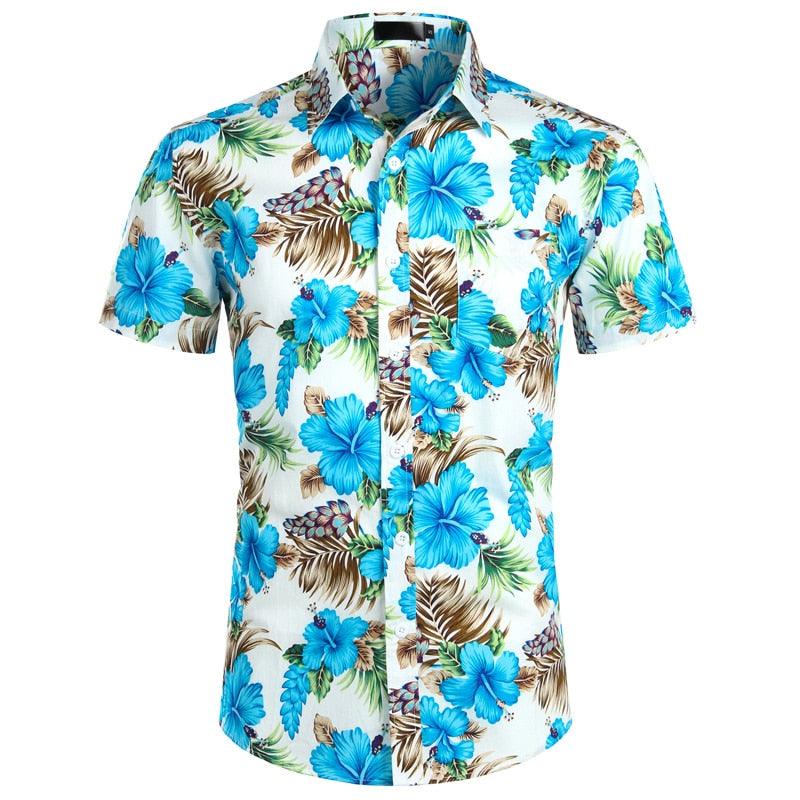 Men’s Hawaiian Short Sleeve Summer Shirt - Elysian