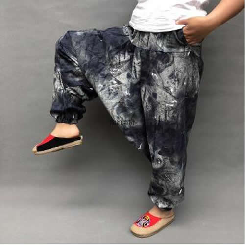 Cross Pants Loose Trouser Cotton Pants