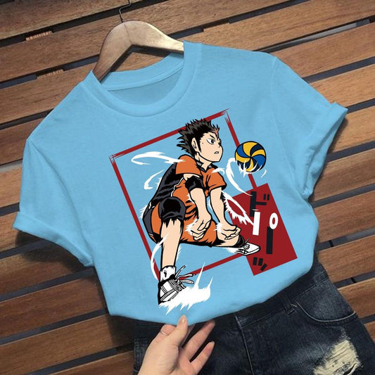 Kuroo Anime Manga Shoyo Volleyball Cool Short Sleeve T-Shirt - Elysian