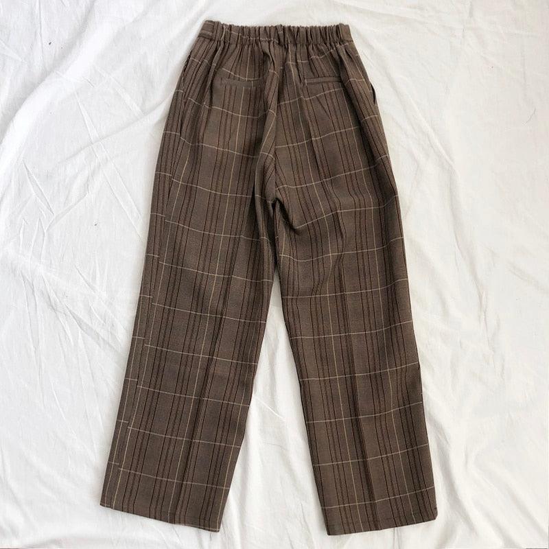 Mooirue Spring Women’s Plaid High Waist Pants - Elysian