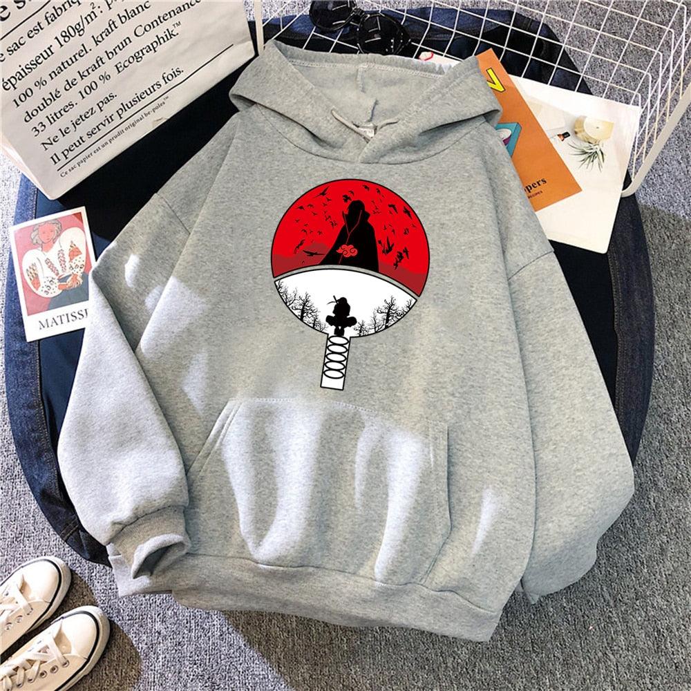 Harajuku Manga Print Street Fashion Loose Anime Wear Hoodie - Elysian