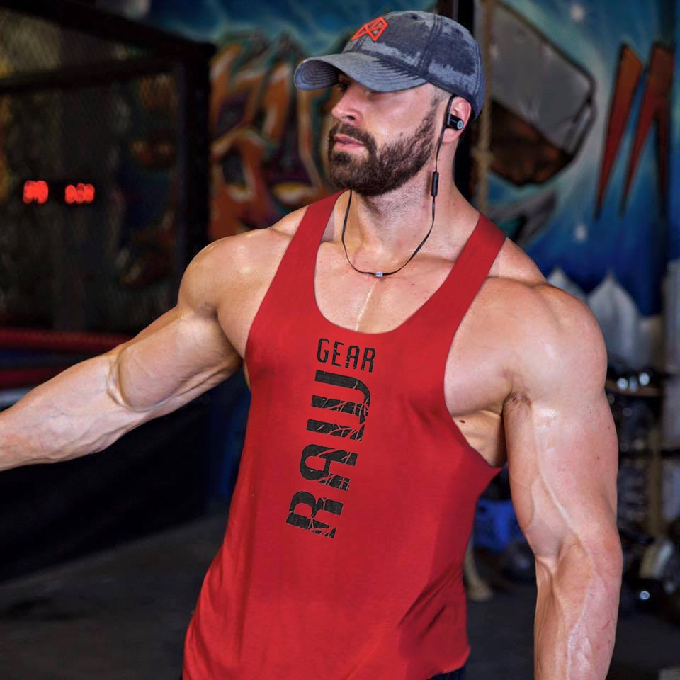 Mens GYM Wear Sleeveless Shirt.