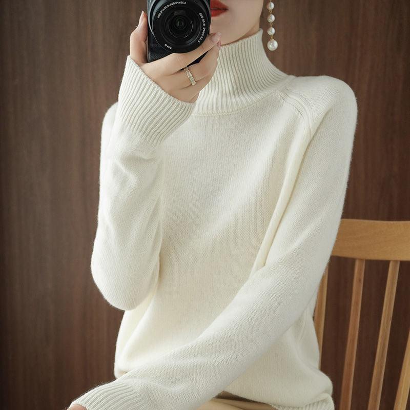 Turtleneck Pullover Bottoming Cashmere Sweater - Elysian