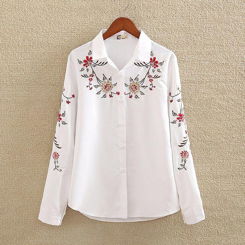 Plus Size Women’s Long Sleeve White Shirt - Elysian